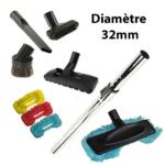 Pack Canne + 8 accessoires pour aspiration centralisée