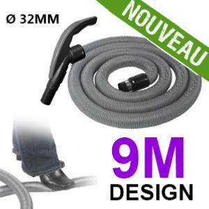 Flexible simple de 9m pour aspirateur central - Ergonomique