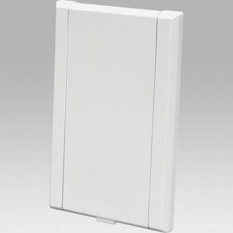 Prise rectangulaire blanche grande porte