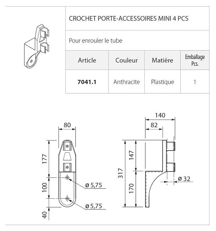 support flexible et canne aspirateur