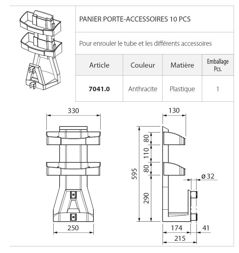 panier porte accessoires de rangement flexible aspirateur