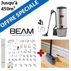 Kit centrale BEAM 398 + Flexible inter on/off de 9m + 6 ACC + KIT DE BASE + VACPAN