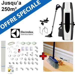 Aspirateur central ELUX920 + Flexible inter on/off de 9m + 6 ACC + KIT DE BASE + VACPAN