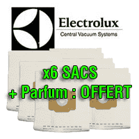Sac Electrolux ZCV OXYGENE ( x6 ) + GRANULES OFFERT