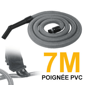Flexible garage de 7m pour aspiration centralisée - PVC