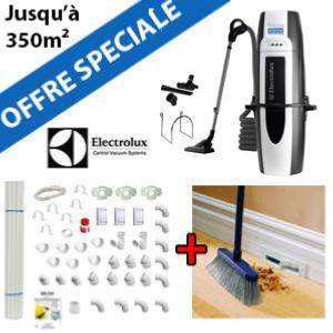 Aspirateur central ELUX930 + Flexible inter on/off de 9m + 6 ACC + KIT DE BASE + VACPAN