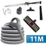 Trousse : Flexible interrupteur de 11m avec 6 accessoires pour aspirateur central