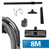 Flexible de 8 m + 6 accessoires pour aspirateur central