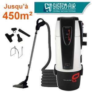 Aspiration centralisée TECNO STYLE 450 - Sistem Air avec flexible interrupteur de 9m