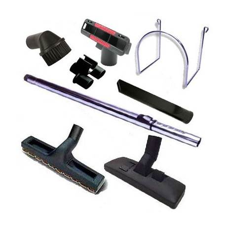 Kit 8 accessoires : canne + brosses + supports