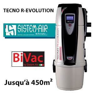 Sistem Air - Aspirateur central TECNO R-EVOLUTION 450 - Préconisé jusqu'à 450m²