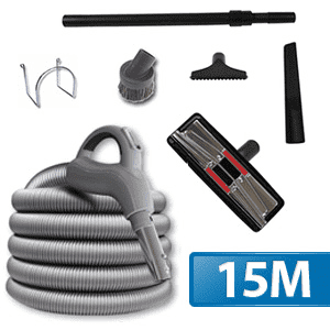 Trousse : Flexible aspiration avec interrupteur de 15 m + 6 accessoires