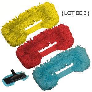 4 Recharge + Brosse vadrouille microfibre