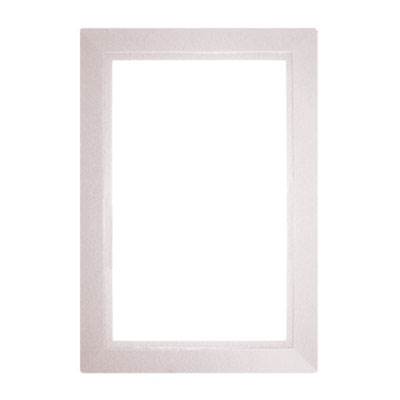 Entourage pour prise RECTANGULAIRE blanc 