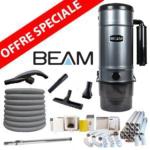 Pack Aspirateur central Beam 3500 + 16 m de tuyau + Kit flexible retractable de 12m