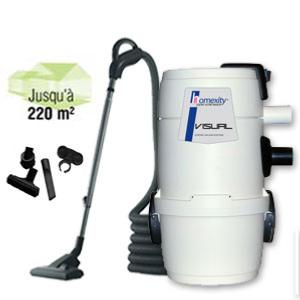 Aspirateur centralise VISUAL150 avec flexible interrupteur de 9m