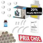 kit 1 prise blanche retraflex ( petit modèle ) avec tuyaux pour flexible rétractable 