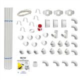 Kit de base 250 m² : 1 Kit 3 prises  + 20m de tuyaux pvc (10 x2m)