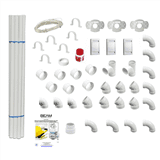 Kit de base 250 m² : 1 Kit 3 prises  + 20m de tuyaux pvc 