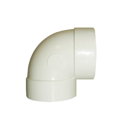 Coude court 90° PVC - D:51mm - Spécial aspiration