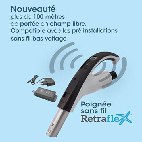 Poignée Rétraflex avec controle sans fil (Récepteur / Émetteur)